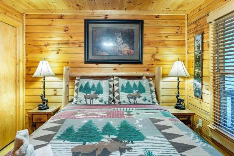 Mountain Spirit Cabin - Fireplace And Hot Tub Villa Blue Ridge Bagian luar foto