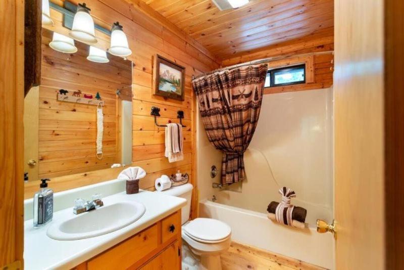Mountain Spirit Cabin - Fireplace And Hot Tub Villa Blue Ridge Bagian luar foto